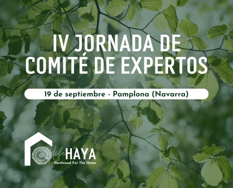Cartel IV Jornada del Comité de Expertos LIFE HAYA, 19 septiembre, Pamplona Navarra